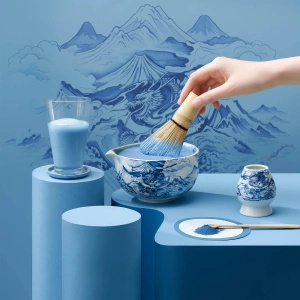 Zestaw ceremonialny do parzenia herbaty matcha: japońska matcha BIO ceremonialna 30g + akcesoria