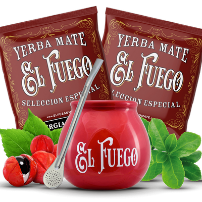 Zestaw Yerba Mate El Fuego NAJMOCNIEJSZA Energia