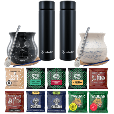 Zestaw Yerba Mate Termos bombilla dla dwojga 500g
