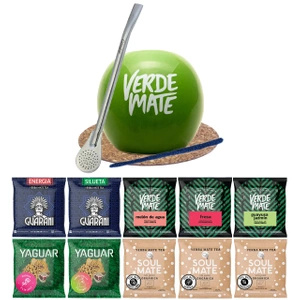 Zestaw Yerba Verde Mate Green 10x50 Matero Tykwa