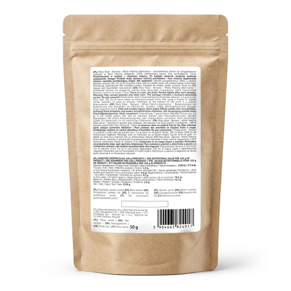 Mary Rose – White Matcha Alternative – Banan (w proszku) 50 g