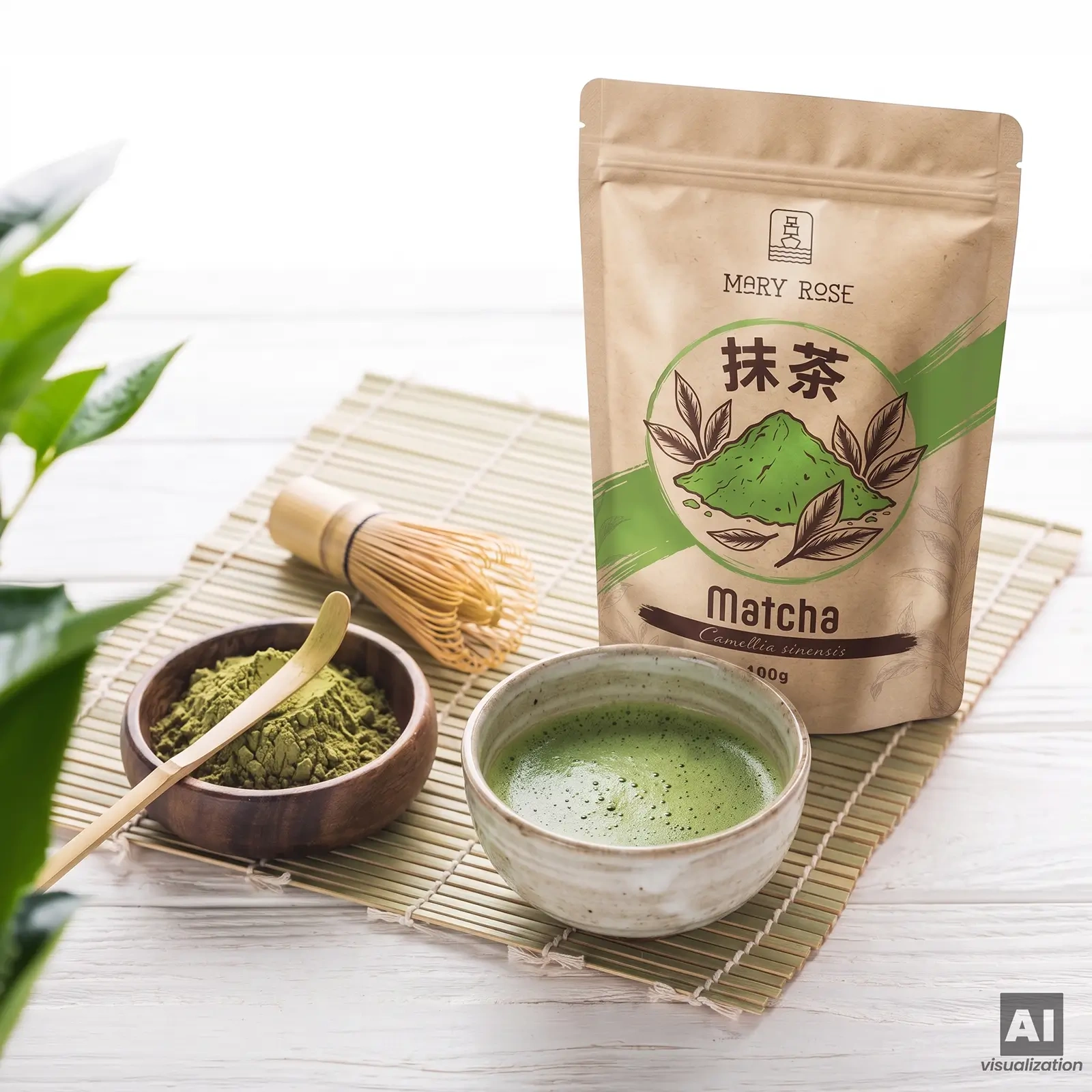 Mary Rose – chińska matcha kulinarna – kompozycja