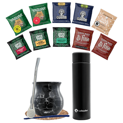 Zestaw Yerba Mate na start 10x50g Termos 500g