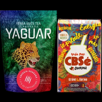 Zestaw Yerba Mate CBSe Yaguar Energia 2x500g 1kg