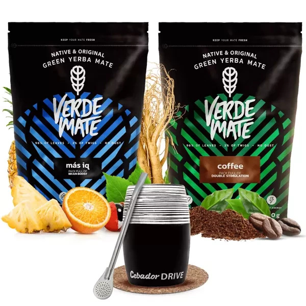 Zestaw yerba mate Verde Mate tykwa Drive bombilla
