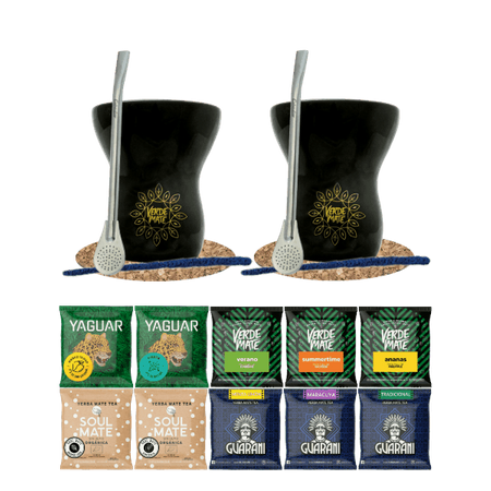 Zestaw Yerba Mate Green Bombilla Matero dla dwojga