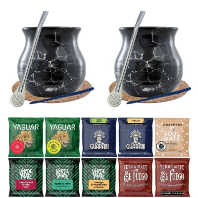 Zestaw Yerba Verde Mate Green Tykwy smakowe 10x50g