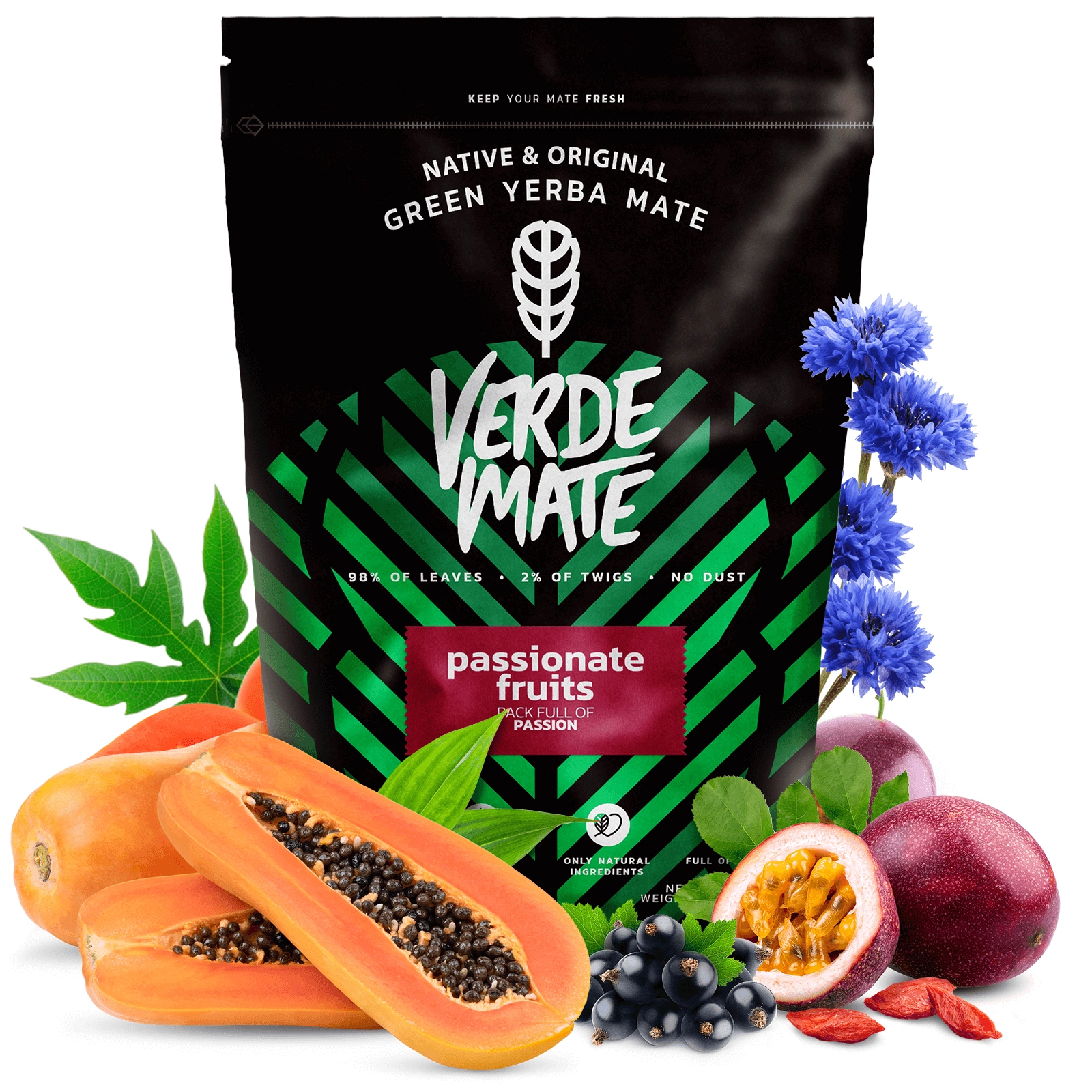 Verde Mate Green Passionate Fruits - Zbliżenie