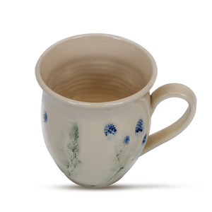 Kubek Ceramiczny Flora Blue 350 ml – seria Crater