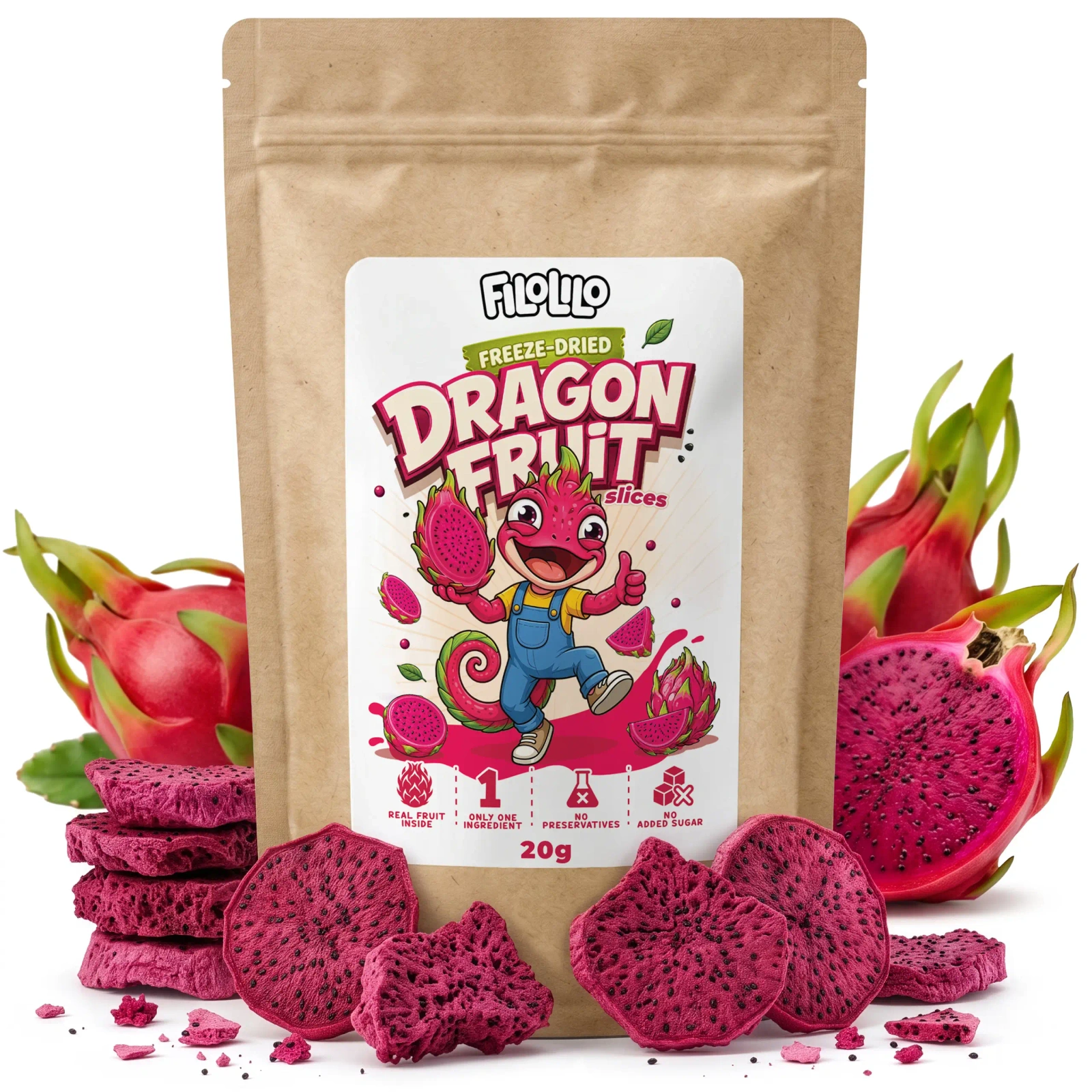 Liofilizowany dragon fruit FiloLilo – produkt