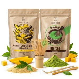 Zestaw do kolorowego Matcha Latte: Matcha + Yellow Matcha + akcesoria