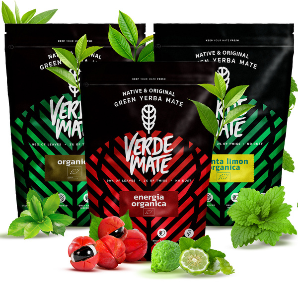 Zestaw Yerba Mate Verde Mate BIO 3x400g