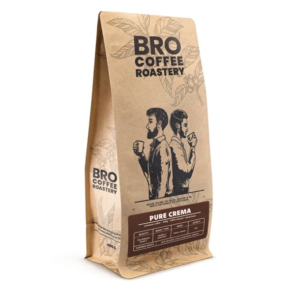 Bro Coffee Roastery – Kawa ziarnista Pure Crema 400 g