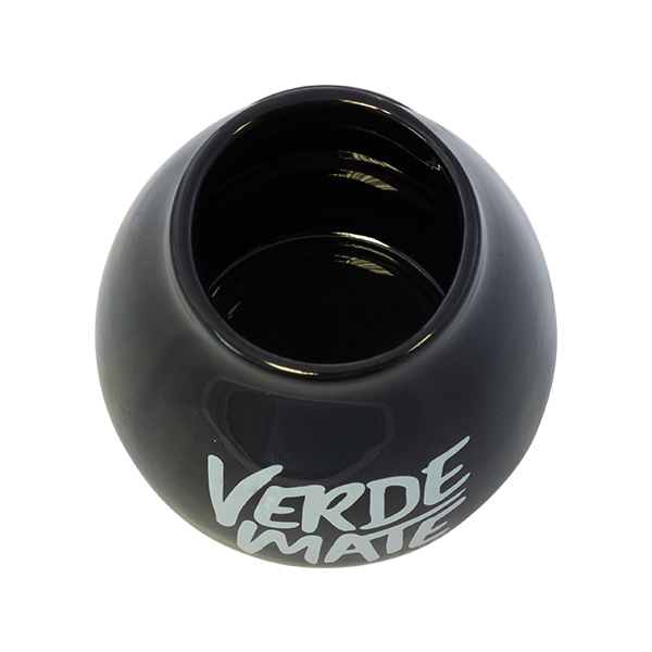 Tykwa Ceramiczna czarna z logo Verde Mate - 350 ml