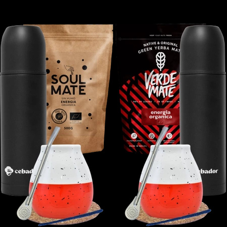 Zestaw Yerba Mate  dla dwojga 1kg Yerbomos bombilla