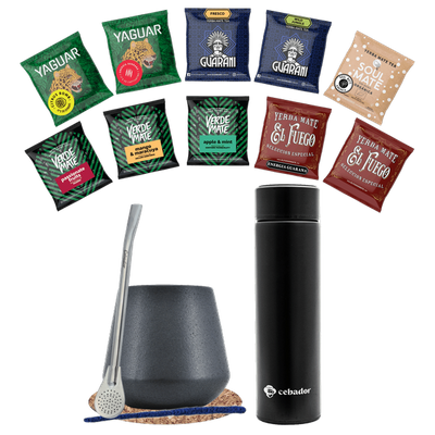 Zestaw Yerba Mate na start 10x50g Termos 500g