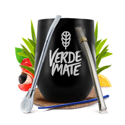 Zestaw do yerba mate: Matero Termiczne TermoLid + 2x bombilla