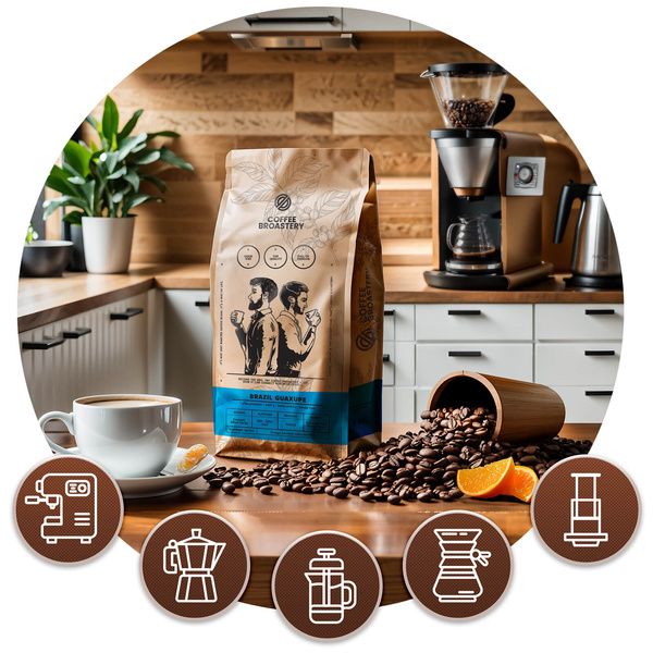 Bro Coffee Roastery - Kawa ziarnista Brazil Guaxupe Premium 1 kg