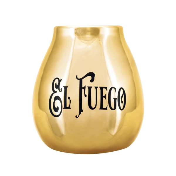 Zestaw yerba mate El Fuego 50g + tykwa El Fuego Gold