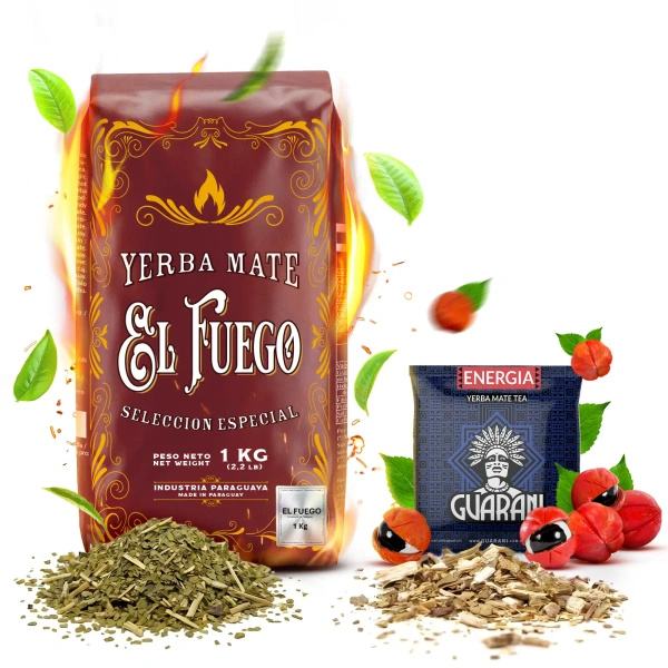 Zestaw Yerba Mate: El Fuego 1kg + próbka Guarani Energia 50g