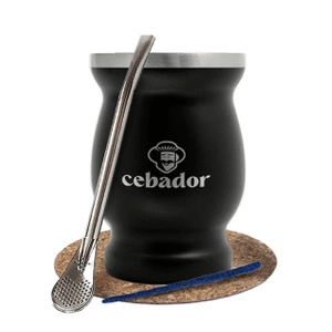 Zestaw akcesoriów do yerba mate: matero termiczne TermoMate + bombilla