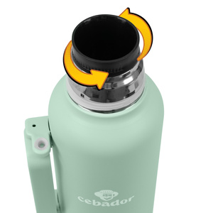 (II. kategoria) YerbaGo – Termos z tykwą i bombillą 1,3 L – pistacjowy