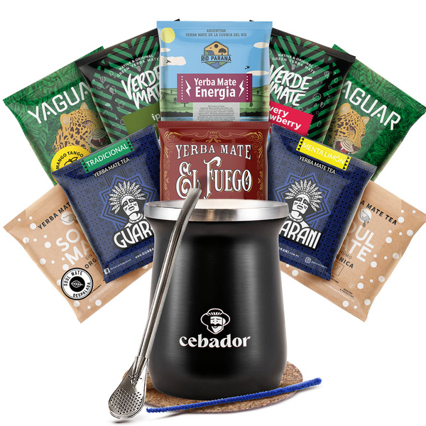 Zestaw Yerba Mate na start 10x50g 500g TermoMate + Bombilla