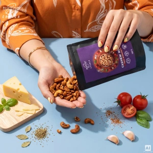 Nustino Crunch – prażone orzechy nerkowca – Pizza Margherita 100 g