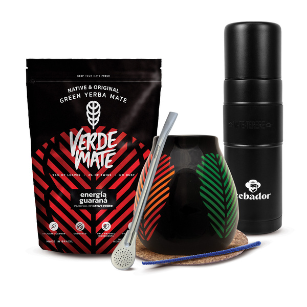 Zestaw Yerba Mate Verde Mate 400g 0,4kg Yerbomos XL + Matero + Bombilla