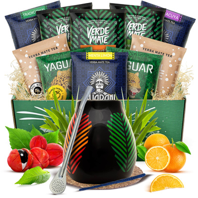Zestaw startowy Yerba Mate Tykwa Bombilla 10x50g