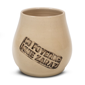 Matero Ceramiczne "No poyerbie mnie zaraz" 350 ml – seria Crater