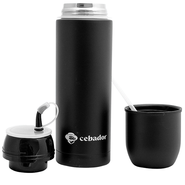 Yerbomos 5.0 ALL IN ONE – 650 ml – Matero, termos i bombilla w jednym – Czarny