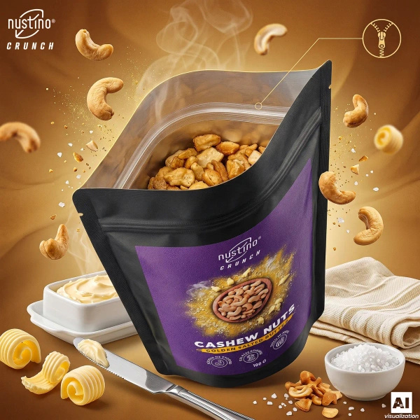 Nustino Crunch – prażone orzechy nerkowca – Golden Salted Butter 100 g