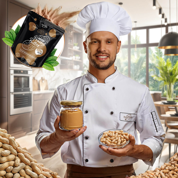 Zestaw masło orzechowe w proszku Nustino: różne smaki 3x400g