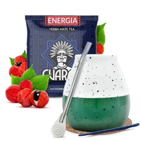 Zestaw yerba mate Guarani 50g + tykwa Papagayo