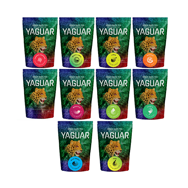 Mega Zestaw Yerba Mate Yaguar Różne 10x 0,5kg