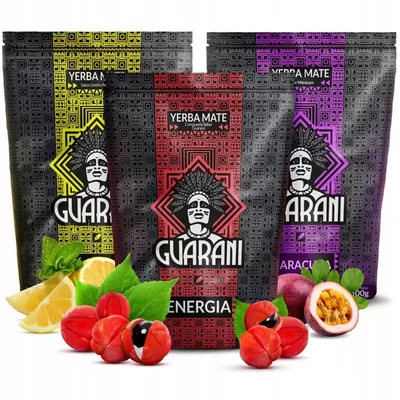 Zestaw Yerba Mate Guarani różne rodzaje 3x500g