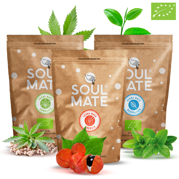 Zestaw Yerba Mate Soul Mate Orgánica różne smaki 3x500g