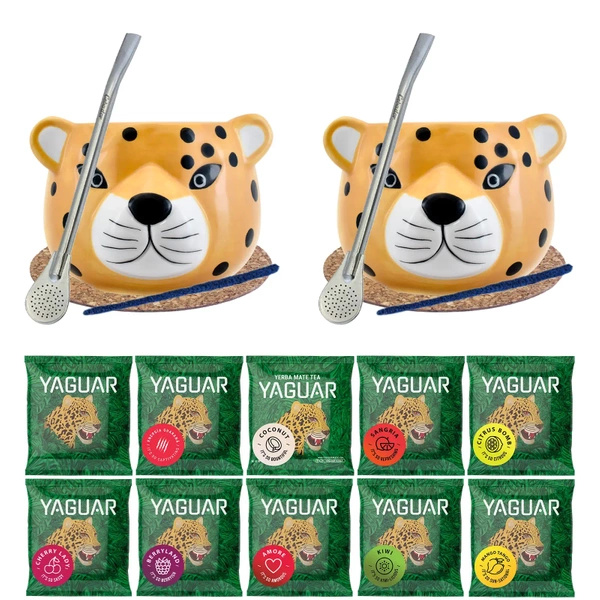 Zestaw Yerba Mate dla dwojga Yaguar 10x50g 0,5 kg
