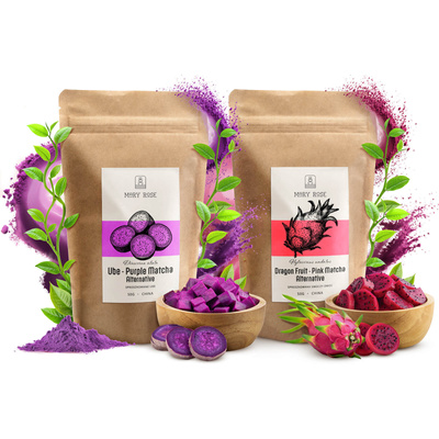 Zestaw Kolorowe Matche: Pink Matcha + Purple Matcha