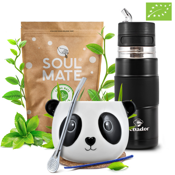 Zestaw Yerba Mate Soul Mate Elaborada 500g 0,5kg Yerbomos + Tykwa + Bombilla