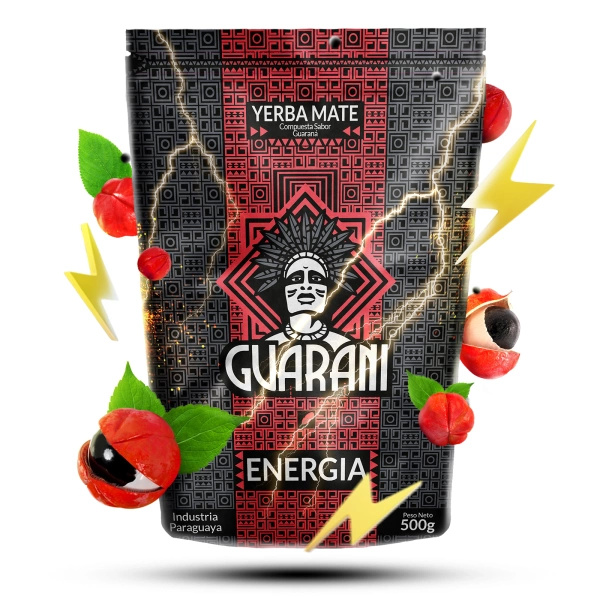 Zestaw Startowy Yerba Mate dla Dwojga: Guarani Energia 500g + 2x Matero + 2x Bombilla