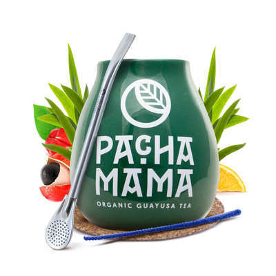 Zestaw Tykwa + Bombilla 19cm Yerba Mate Guayusa
