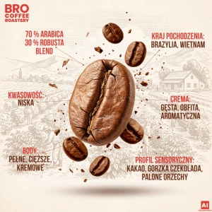 Bro Coffee Roastery – Kawa ziarnista Crema Tango 1 kg