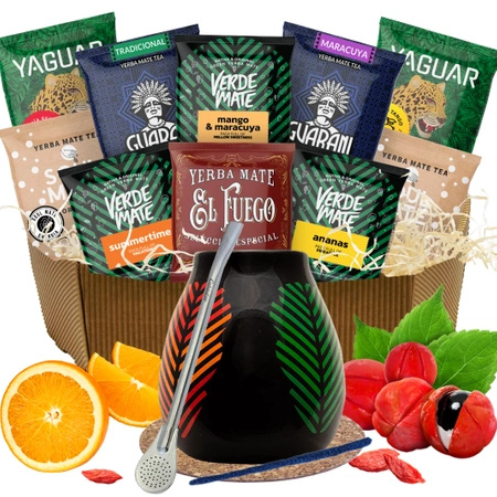 Zestaw prezentowy tykwa bombilla 10x50g Yerba Mate