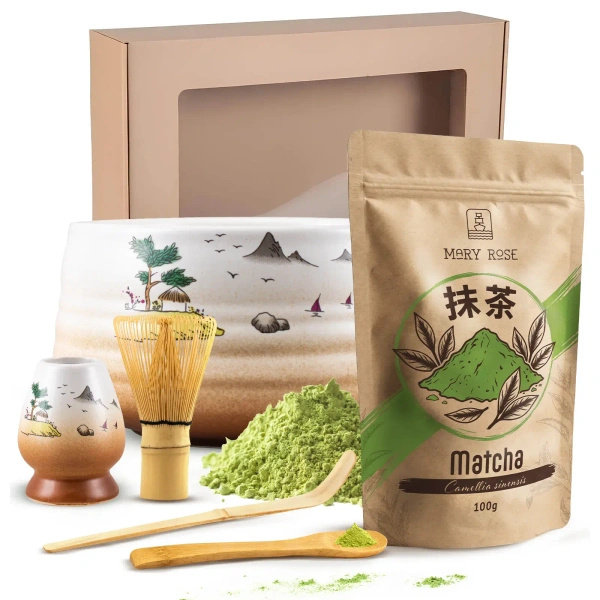 Zestaw Prezentowy do parzenia herbaty matcha