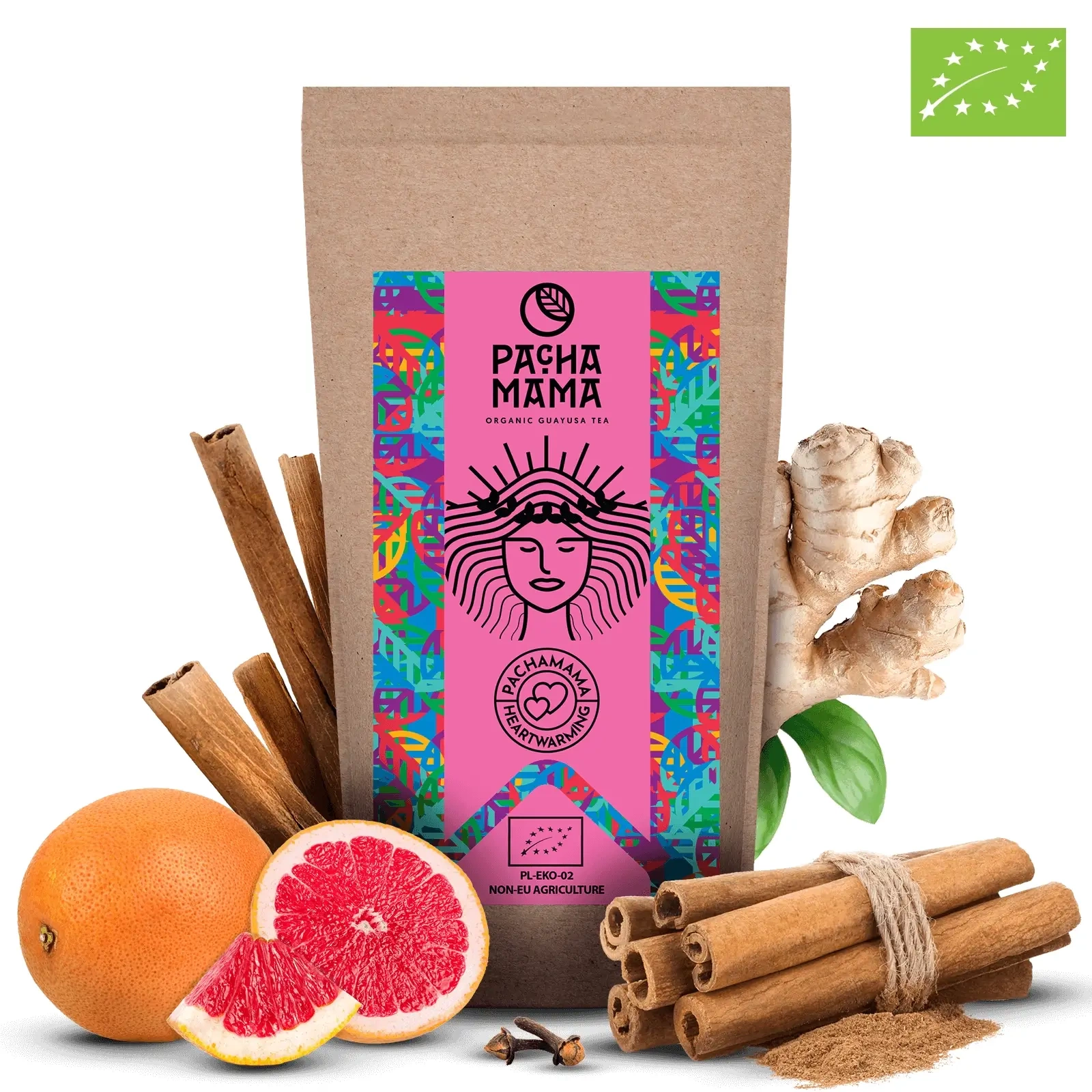 Guayusa Pachamama Heartwarming - Zbliżenie liści