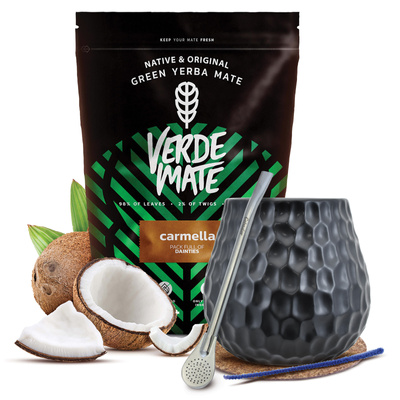 Zestaw Yerba Mate Verde Mate 500g 0,5kg Matero + Bombilla
