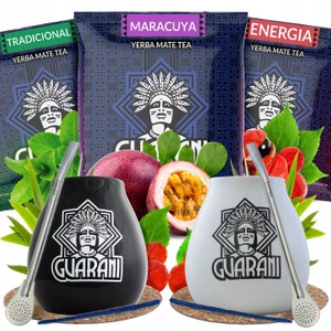 Zestaw Yerba Mate dla dwojga 3x50g 150g 2x Tykwa + 2x Bombilla