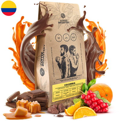 Bro Coffee Roastery - Kawa ziarnista Colombia Medellin Premium 1 kg